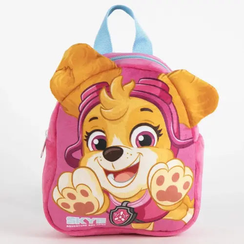 Nickelodeon Paw Patrol Skye Peuter Rugzak Pluche Roze 22 cm - Zachte Kleuterrugzak met 3D Oren - Officieel Gelicenseerd