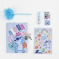 Disney Disney Stitch Dagboek met Slot en Fluffy Pen - Complete Schrijfset met Stickers en Accessoires - Officieel Gelicenseerd