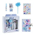 Disney Disney Stitch Dagboek met Slot en Fluffy Pen - Complete Schrijfset met Stickers en Accessoires - Officieel Gelicenseerd