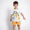 Bluey Bluey en Bingo Shortama Zomerset voor Jongens - T-Shirt en Korte Broek - Officieel Gelicenseerd