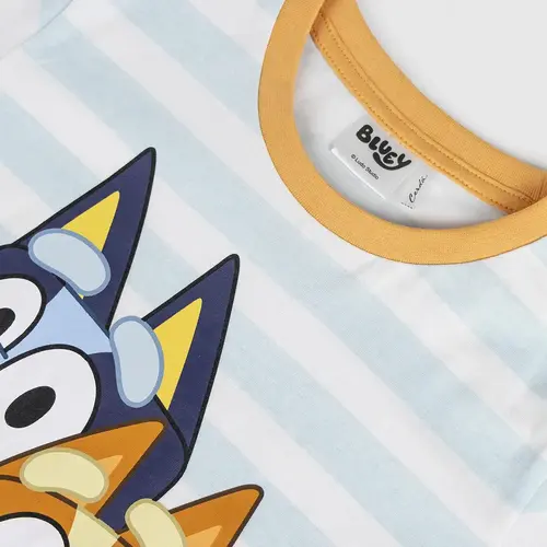 Bluey Bluey en Bingo Shortama Zomerset voor Jongens - T-Shirt en Korte Broek - Officieel Gelicenseerd