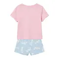 Bluey Bluey en Bingo Shortama Meisjes Roze en Lichtblauw - Korte Pyjama met T-shirt en Short - Officieel Gelicenseerd