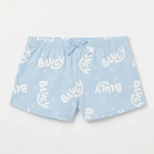Bluey Bluey en Bingo Shortama Meisjes Roze en Lichtblauw - Korte Pyjama met T-shirt en Short - Officieel Gelicenseerd
