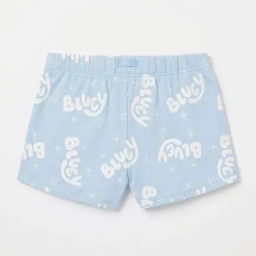 Bluey Bluey en Bingo Shortama Meisjes Roze en Lichtblauw - Korte Pyjama met T-shirt en Short - Officieel Gelicenseerd