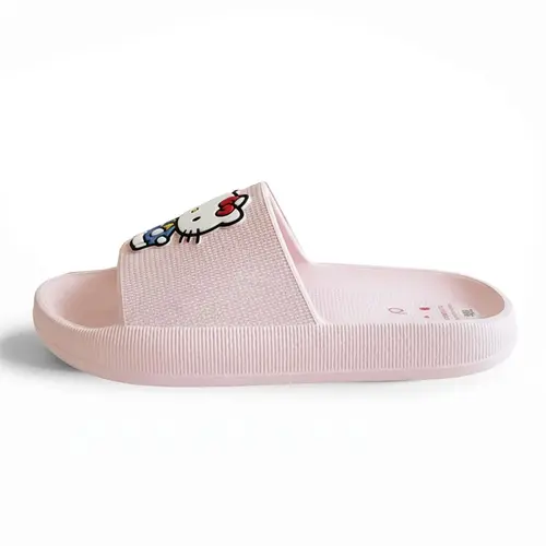 Hello Kitty Hello Kitty Slippers Roze voor Meisjes – Comfortabele Badslippers – Officieel Gelicenseerd