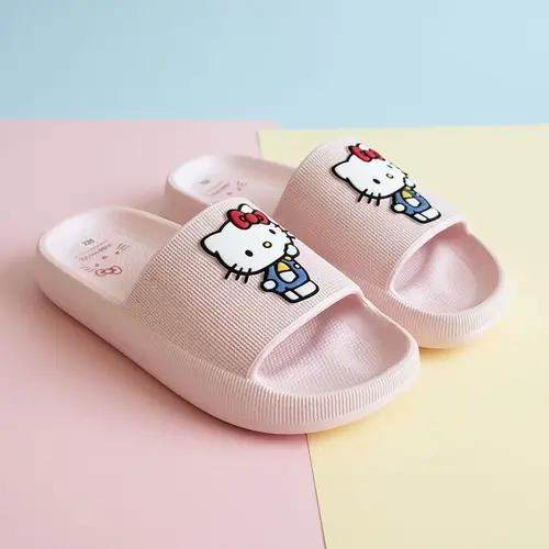 Hello Kitty Hello Kitty Slippers Roze voor Meisjes – Comfortabele Badslippers – Officieel Gelicenseerd