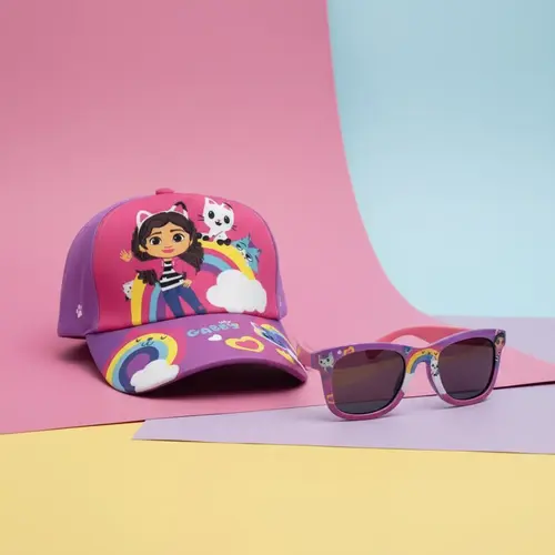 Gabby's Poppenhuis Gabby's Poppenhuis Pet met Zonnebril voor Meisjes – Roze/Paars – Officieel Gelicenseerd