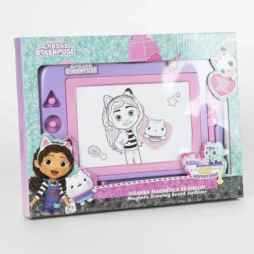 Gabby's Poppenhuis Gabby's Poppenhuis Magnetisch Tekenbord voor Kinderen - Inclusief Pen en Stempels - Officieel Gelicenseerd