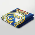 Real Madrid Real Madrid Strandlaken - Polyester Handdoek - Blauw - 70 x 140 cm - Officieel Gelicenseerd