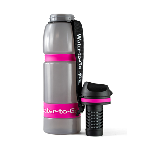 WatertoGo Water-to-Go Active Water Bottle with Filter – Pink – BPA Free – Sports and Outdoor Drink Bottle WatertoGo Water-to-Go Active Water Bottle with Filter – Pink – BPA Free – Sports and Outdoor Drink Bottle