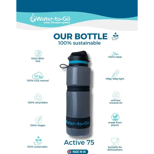 WatertoGo Water-to-Go Active Water Bottle with Filter – Pink – BPA Free – Sports and Outdoor Drink Bottle WatertoGo Water-to-Go Active Water Bottle with Filter – Pink – BPA Free – Sports and Outdoor Drink Bottle