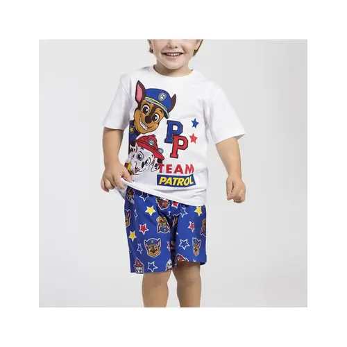 Nickelodeon Paw Patrol Shortama Jongens – Zomerset met T-Shirt en Korte Broek – Wit Blauw – Officiële Merchandise Nickelodeon Paw Patrol Shortama Jongens – Zomerset met T-Shirt en Korte Broek – Wit Blauw – Officiële Merchandise