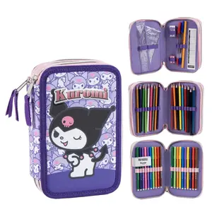 Hello Kitty Kuromi Gefülltes Federmäppchen 3 Fächer Lila Hello Kitty Kuromi Gefülltes Federmäppchen 3 Fächer Lila