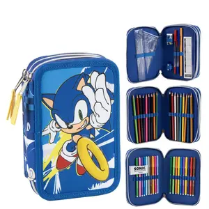 Sonic the Hedgehog Sonic Gevuld Etui 3 Vaks Sonic the Hedgehog Sonic Gevuld Etui 3 Vaks