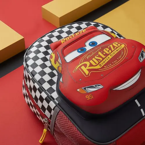 Disney Cars Rucksack Lightning McQueen 31 x 25 x 10 cm – 3D Vorderseite – Offiziell Lizenziert Disney Cars Rucksack Lightning McQueen 31 x 25 x 10 cm – 3D Vorderseite – Offiziell Lizenziert
