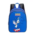 Sonic the Hedgehog Sonic The Hedgehog Rugzak Blauw 3D Voorkant Verstelbare Schouderbanden Officieel Gelicenseerd