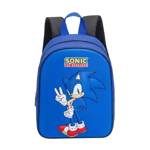 Sonic the Hedgehog Sonic The Hedgehog Backpack Blue 3D Front Panel Sonic the Hedgehog Sonic The Hedgehog Backpack Blue 3D Front Panel