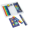 Pokemon Pokémon Schrijfset met Etui Kleurpotloden Notitieboek Liniaal Pennen Officieel Gelicenseerd