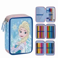 Frozen Gevuld Etui 3 Vaks Elsa Blauw