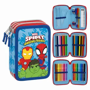Marvel Spidey Pencil Case Filled 3 Compartments Marvel Spidey Pencil Case Filled 3 Compartments
