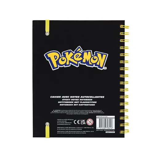 Pokemon Pokémon Pikachu Notitieboek met Pen en Sticky Notes – Spiraalgebonden Schrijfblok – Inclusief Plaknotities en Bladwijzers – Officieel Gelicenseerd Pokemon Pokémon Pikachu Notitieboek met Pen en Sticky Notes – Spiraalgebonden Schrijfblok – Inclusief Plaknotities en Bladwijzers – Officieel Gelicenseerd