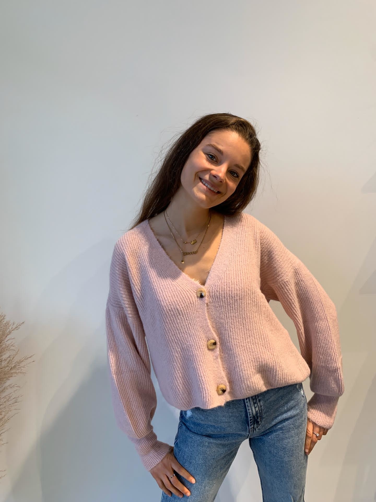 Trendy Gilet Rose Pale Mystore