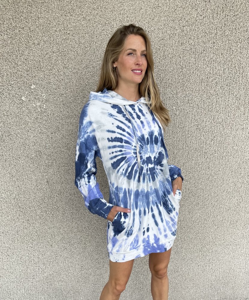 CHARLOTTE pull robe oversize à capuche