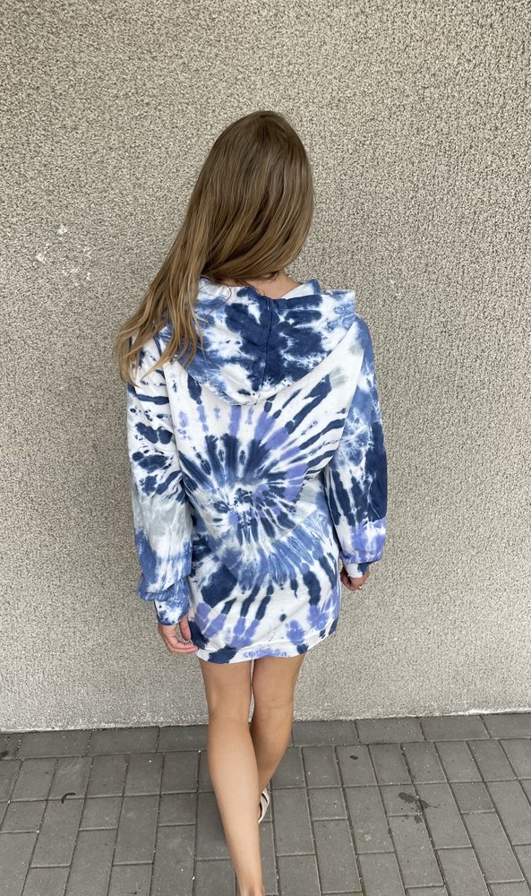 CHARLOTTE pull robe oversize à capuche