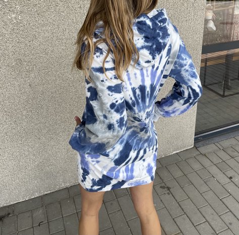 CHARLOTTE pull robe oversize à capuche