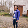 DAVID doudoune bleue royal DAVID doudoune bleue royal
