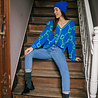 MANON gilet bleu MANON gilet bleu