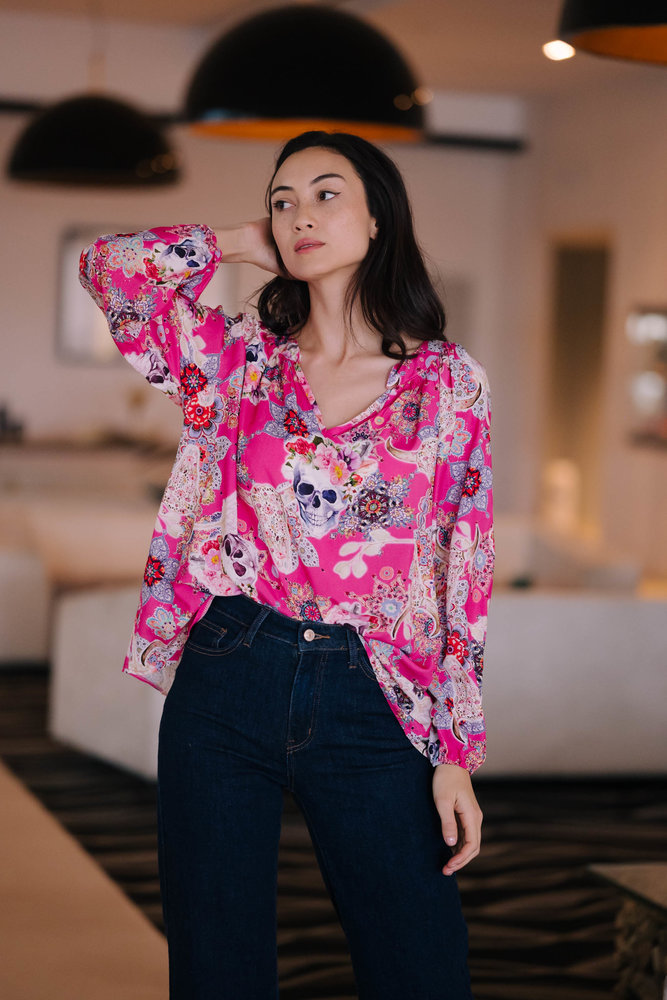 ANNE blouse fuchsia ANNE blouse fuchsia