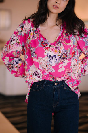 ANNE blouse fuchsia ANNE blouse fuchsia