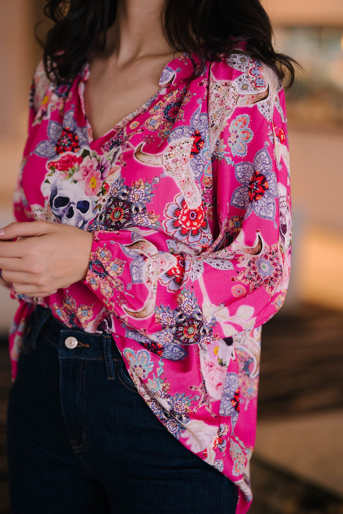 ANNE blouse fuchsia ANNE blouse fuchsia