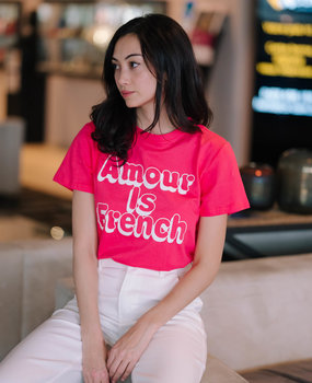 AMOUR t-shirt corail AMOUR t-shirt corail