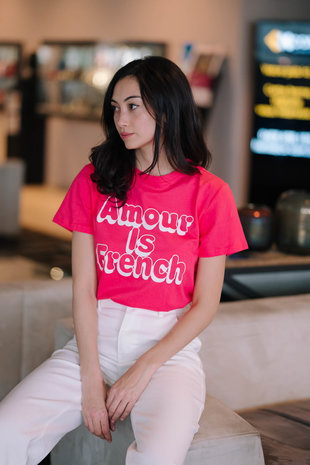 AMOUR t-shirt corail AMOUR t-shirt corail