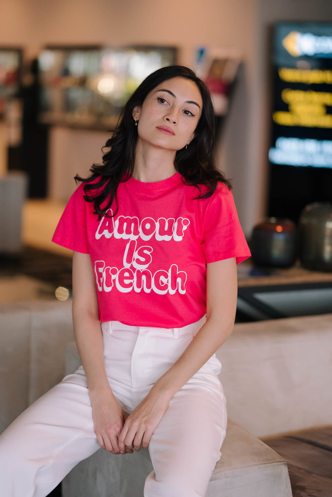 AMOUR t-shirt corail AMOUR t-shirt corail