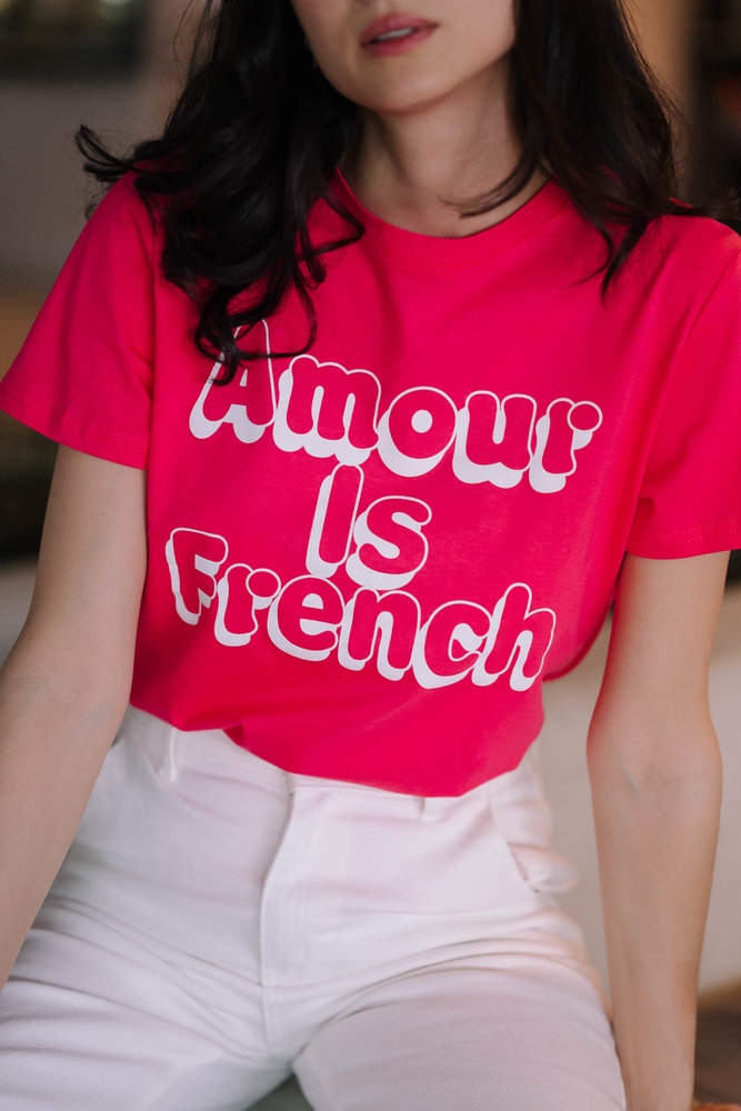 AMOUR t-shirt corail AMOUR t-shirt corail