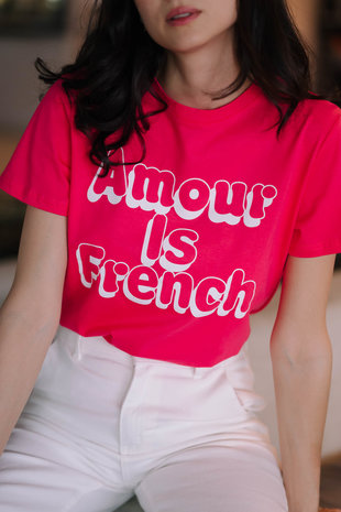 AMOUR t-shirt corail AMOUR t-shirt corail