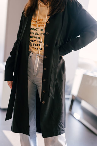 CHARLIE manteau noir