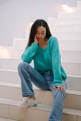 LOAS  pull turquoise LOAS  pull turquoise