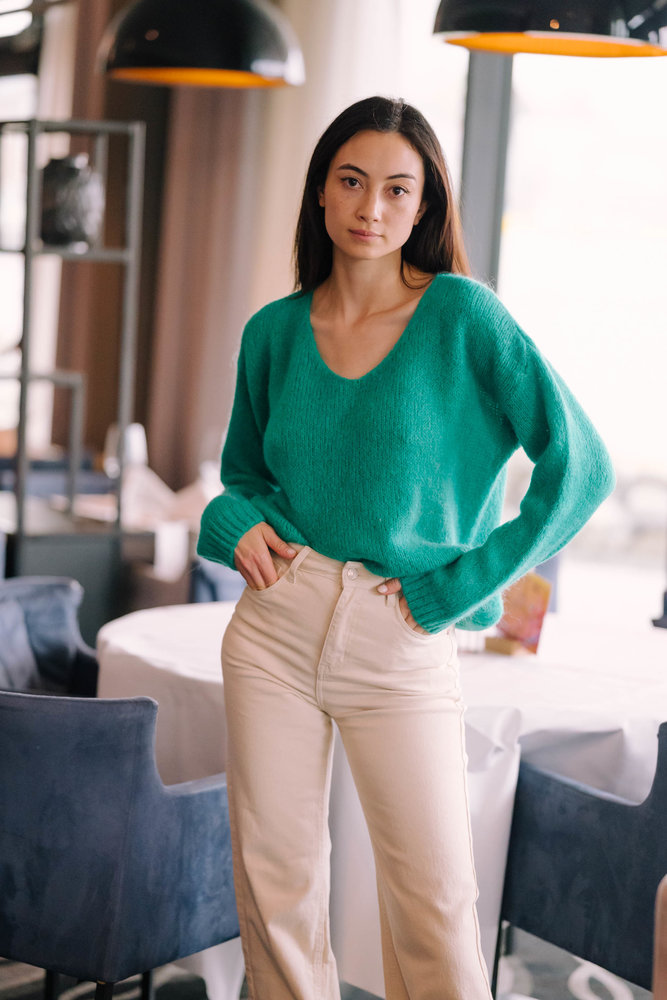 LOAS pull vert menthe LOAS pull vert menthe