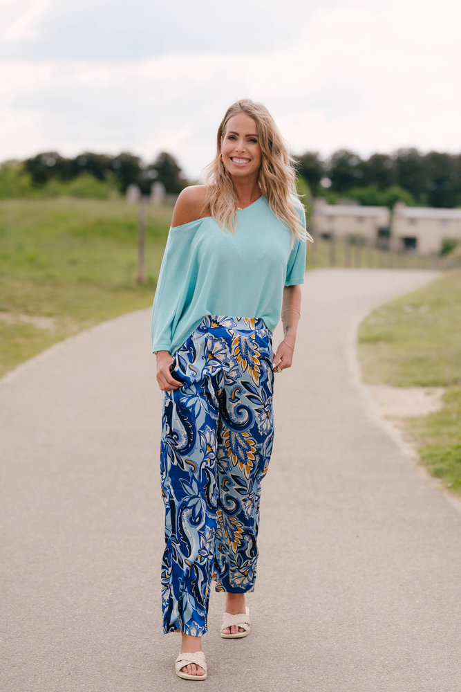 LILIANA pull turquoise LILIANA pull turquoise