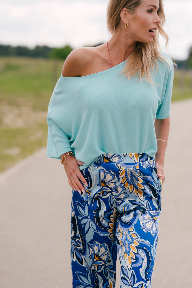 LILIANA pull turquoise LILIANA pull turquoise