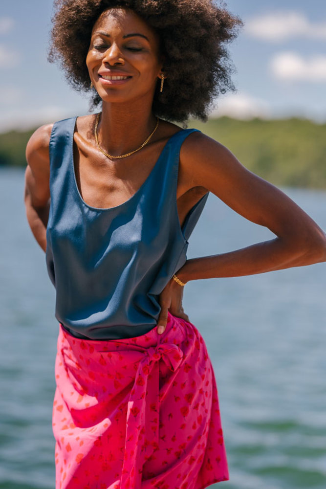 ORATORI blouse bleu ORATORI blouse bleu