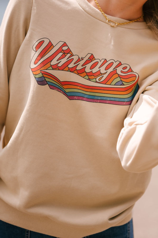 VINTAGE pull beige VINTAGE pull beige