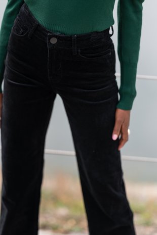 BARBARA pantalon en velours noir BARBARA pantalon en velours noir