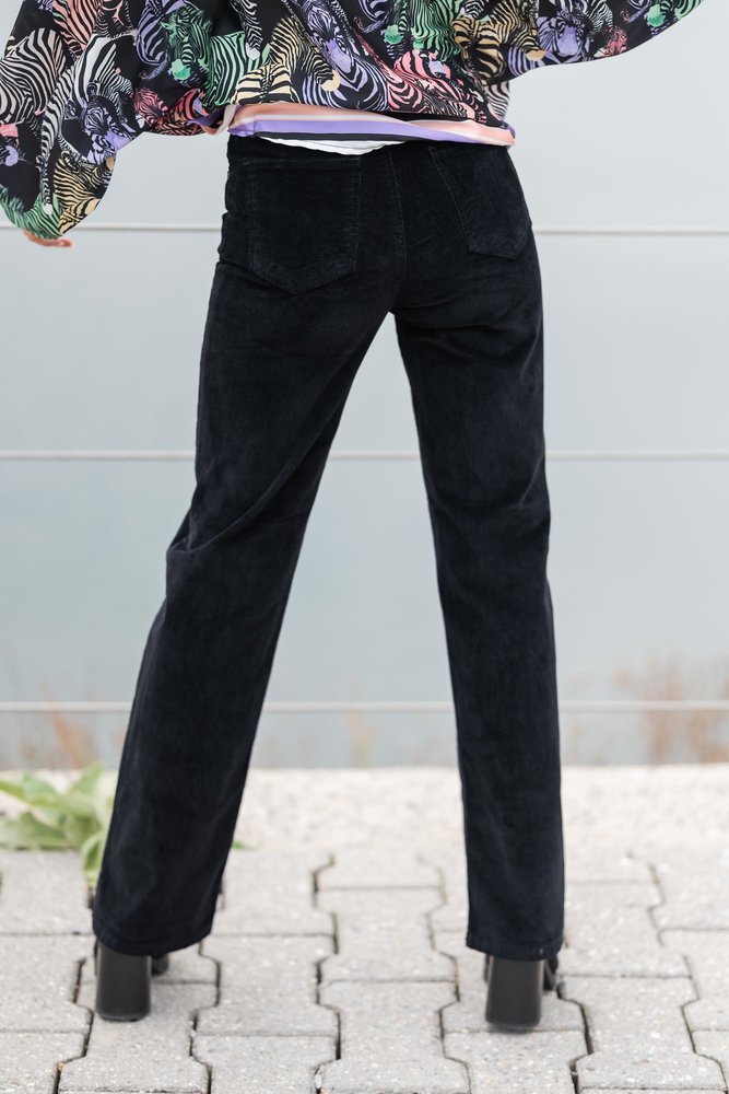 BARBARA pantalon en velours noir BARBARA pantalon en velours noir