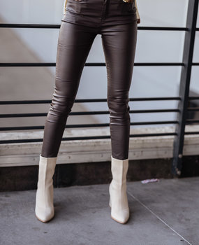 YILMA pantalon chocolat