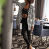 JUNE blazer noir et blanc JUNE blazer noir et blanc
